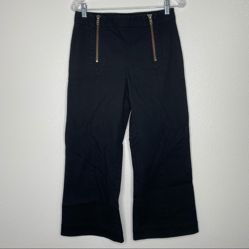 Nanette Lepore Paradise Island Crop High Rise Wide Leg Flare Culotte Pants 6